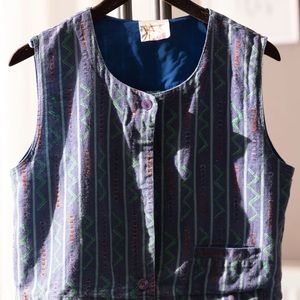 Women's Vintage Vest Gudrun Sjoden Size L